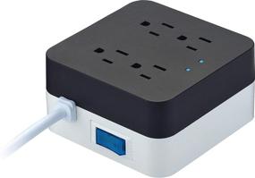 img 2 attached to 💡 Australis Tech Power Strip: USB Hub, Surge Protection, 4 USB Ports, 4 Power Outlets