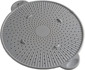 img 4 attached to 🔳 Versatile Simply Served Large Splatter Screen Trivet, Gray - 3-in-1 Kitchen Accessory