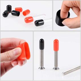 img 1 attached to Uxcell 100Pcs Rubber Protectors Assortment Fasteners and Collated Fasteners