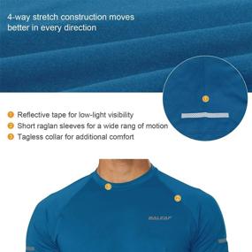 img 2 attached to Baleaf Sleeve T Shirt Running Fitness Men's Clothing