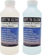 🎨 discover brilliant creativity: art 'n glow clear casting and coating epoxy resin - 16 ounce kit logo