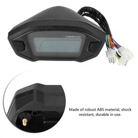 img 2 attached to 🏍️ Enhanced Universal LCD Digital Motorcycle Speedometer MPH Tachometer with Colorful Display and Speed Sensor