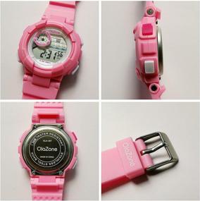 img 1 attached to Digital Sports 7 Color Flashing Waterproof Girls' Watches