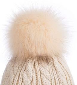 img 2 attached to Warm & Cozy Toddler Winter Beanie: Comfy Fleece Girls' Accessories for Cold Weather