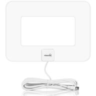 📺 maximize your tv viewing experience with viewtv vt-9047e 80 mile range hd digital tv antenna - white logo