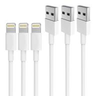 🔌 high-speed iphone charger aunc 3pack 6 feet long lightning to usb charging cable sync cable compatible with iphone 11/xs max/x/8/7/plus/6s/6/se/5s ipad... logo