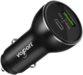 img 4 attached to 🚗 18W Fast Car Charger USB C, VOLPORT Rapid USB PD Car Charger Adapter with Quick Charging 3.0 Compatible with Samsung & Type C Port - iPhone SE 2020, iPhone 11 Pro Max, XS Max, XR, X, 8 Plus, Google Pixel 4