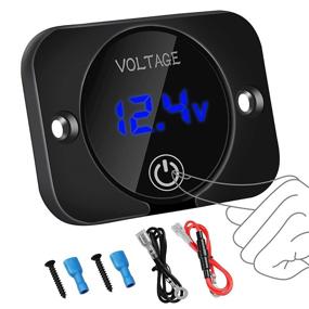 img 4 attached to 🚗 Enhanced 12V Voltage Gauge with Touch Switch & LED Digital Display - Waterproof Voltmeter Panel for Car, Boat, Marine, Motorcycle, Truck, ATV, UTV