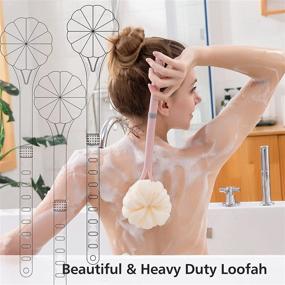 img 3 attached to 🚿 Shower Body Brush with Long Handle and Soft Bristles for Skin Exfoliating Bath & Massage - Grey