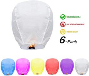 img 3 attached to 🎈 Small Multicolour Sky Lanterns: Ideal for Weddings, Birthdays, Memorials, and More