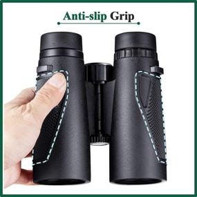 img 3 attached to 🔭 HUTACT 10x42 Binoculars - Adults, Storage Bag Included, BAK-4 Roof Prism, Professional Bird Watching Binoculars, Travel, Hunting, Concerts, Sports, Compact Waterproof and Fog Proof Binoculars