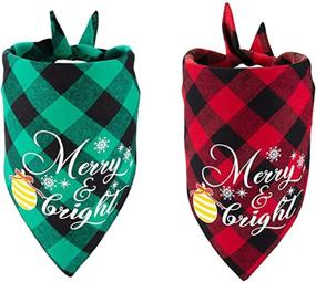 img 4 attached to Bandanas Christmas Reversible Adjustable Accessories