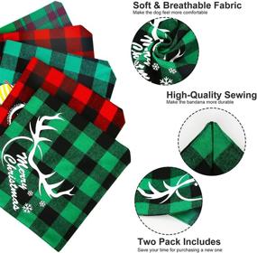 img 1 attached to Bandanas Christmas Reversible Adjustable Accessories