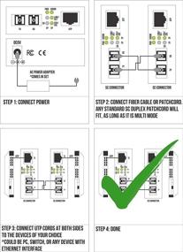 img 1 attached to High-Speed Multimode SC 850nm Gigabit Fiber Media 🚀 Converter with Auto Sensing Gigabit Ethernet and Fast Ethernet Speed