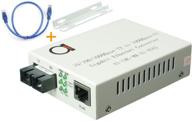 high-speed multimode sc 850nm gigabit fiber media 🚀 converter with auto sensing gigabit ethernet and fast ethernet speed logo