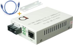 img 4 attached to High-Speed Multimode SC 850nm Gigabit Fiber Media 🚀 Converter with Auto Sensing Gigabit Ethernet and Fast Ethernet Speed