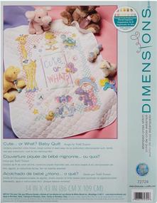 img 2 attached to 👶 Dimensions Cute or What? DIY Baby Quilt, 34" x 43" - Stamped Cross Stitch