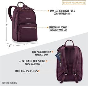 img 3 attached to 🎒 Briggs Riley Rhapsody Essential Backpacks: Unisex Adults' Must-Have Travel Companion