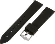 🕒voguestrap tx2020bk allstrap 20мм спортивный силиконовый ремешок для часов - черный, стандартная длина логотип