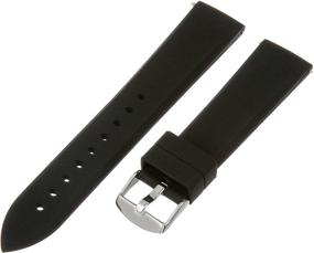 img 3 attached to 🕒Voguestrap TX2020BK Allstrap 20мм Спортивный силиконовый ремешок для часов - Черный, Стандартная длина