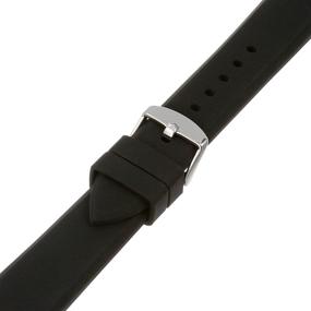 img 1 attached to 🕒Voguestrap TX2020BK Allstrap 20мм Спортивный силиконовый ремешок для часов - Черный, Стандартная длина