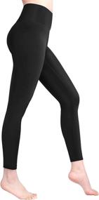 img 4 attached to 👖 Stylish GalSports 7/8 Length Women's Yoga Leggings with Waist Pocket - High Waisted Workout Pants