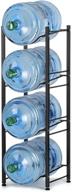 nandae 4-tier heavy duty water cooler jug rack: 🚰 efficient storage solution for 5 gallon water dispensers, space-saving design logo