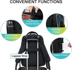 img 1 attached to 🎒 Versatile Lunch Backpack with Insulated Cooler, Laptop Compartment, and Travel Features for Men and Women