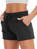 🩳 specialmagic women's sweat shorts - casual summer athletic high waisted shorts with pockets for lounge, yoga, running & sports logo