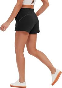 img 3 attached to 🩳 SPECIALMAGIC Women's Sweat Shorts - Casual Summer Athletic High Waisted Shorts with Pockets for Lounge, Yoga, Running & Sports