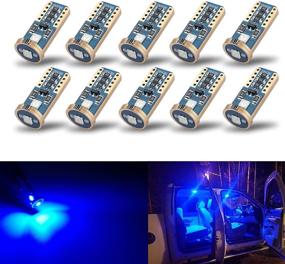 img 4 attached to iBrightstar Super Bright T10 168 194 LED Bulbs for Car Interior Dome Map Door Courtesy License Plate Lights, Blue - Latest Model