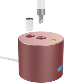 img 4 attached to 🍎 MoKo Charging Stand: Portable Fast Charging Station for Apple Pencil - Wine Red