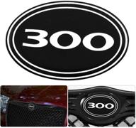 enhance your ride's aesthetic with rxmotor 300c front grille gel sticker replacement (300) featuring b logo emblem logo