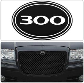 img 2 attached to Enhance Your Ride's Aesthetic with Rxmotor 300C Front Grille Gel Sticker Replacement (300) featuring B Logo Emblem