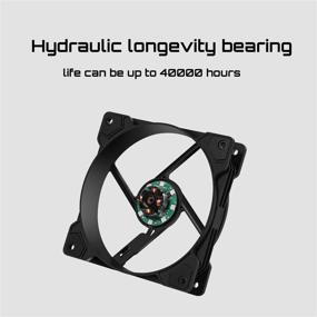 img 1 attached to Enhanced Performance and Style: upHere Long Life 120mm 3-Pin High Airflow Quiet Edition Dynamic Rainbow LED Case Fan - Perfect for PC Cases, CPU Coolers, and Radiators - 3-Pack (SR12-CF3-3-US)