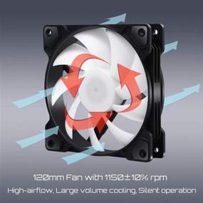 img 2 attached to Enhanced Performance and Style: upHere Long Life 120mm 3-Pin High Airflow Quiet Edition Dynamic Rainbow LED Case Fan - Perfect for PC Cases, CPU Coolers, and Radiators - 3-Pack (SR12-CF3-3-US)