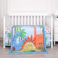 kiddos 3 piece bedding microfiber dinosaur logo