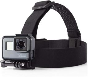 img 4 attached to GoPro Compatible Amazon Basics Camera Mount Head Strap