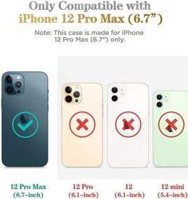 img 3 attached to 📱 GVIEWIN iPhone 12 Pro Max Case 6.7 Inch 2020 - Marble Ultra Slim Glossy Soft TPU Rubber Shockproof Cover, Stylish & Flexible, Green/Gold