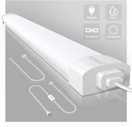 💡 airand 5000k led ceiling light fixture: waterproof 2ft/4ft plug-in tube light for bathroom, kitchen, garage, warehouse, office & more! логотип