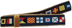 img 1 attached to Navy-Styled and Khaki Buckle Men's Accessories with Nautical Military Influence