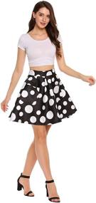 img 1 attached to ZeagooWomen Vintage Rockabilly Casual Skirts Women's Clothing