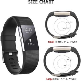 img 2 attached to Водонепроницаемые ремни для Fitbit Charge 2 (комплект из 2 штук)