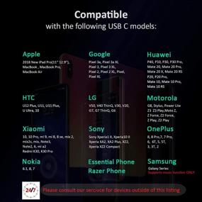 img 1 attached to Наушники Hi-Res USB Type C с микрофоном: совместимы с iPad Pro/MacBook Pro/Air, Google Pixel, OnePlus, Motorola и другими устройствами