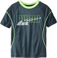 puma little sleeve performance charcoal logo