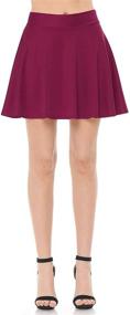 img 2 attached to EIMIN Women's Stretchy Flared Skater Skirt: Stylish & Versatile (S-3XL) - Shop Now!