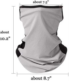 img 1 attached to Cooling Gaiters Loops Breathable Holes Girls' Accessories