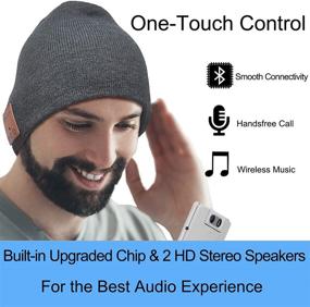 img 2 attached to 🎧 Ultimate Bluetooth Beanie Hat Headphones: Perfect Unique Christmas Tech Gifts