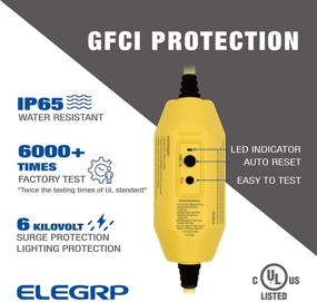 img 3 attached to 🔌 Efficiently Powered: ELEGRP Extension 3 Prongs Grounded Electrical for High-Performance Connectivity