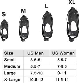 img 3 attached to Ice Snow Traction Cleats: Enhance Winter Walking with Anti-Slip Crampons for Men & Women